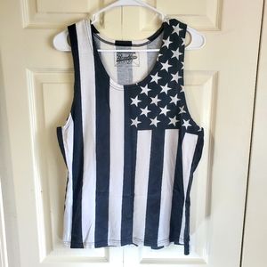 American Flag Tank Top Men's size Medium